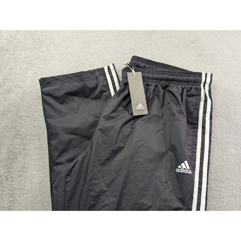 Adidas Mens Essentials 3-Stripes Woven Track Pants Black CD7070 Size 2XL NWT